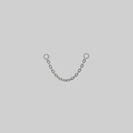Titanium silver piercing chain 32mm