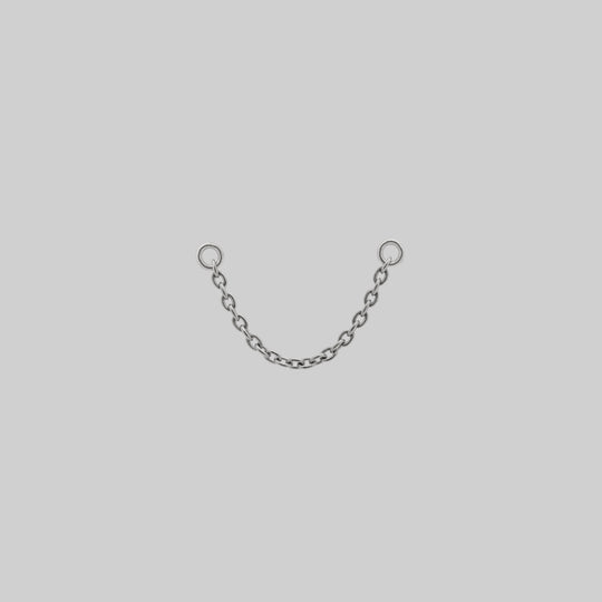 Titanium Piercing Chain - Silver