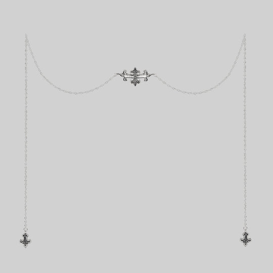UNCHAINED. Armour Face Chain - Silver