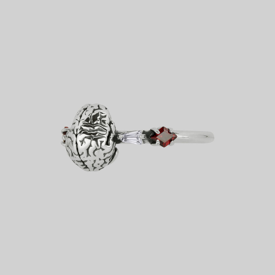 ALL MY MIND. Anatomical Brain Ring - Silver ALL MY MIND. Anatomical Brain Ring - Silver