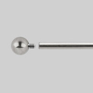 titanium silver ball and screw piercing detail