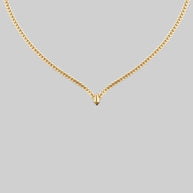 gold chevron collar necklace