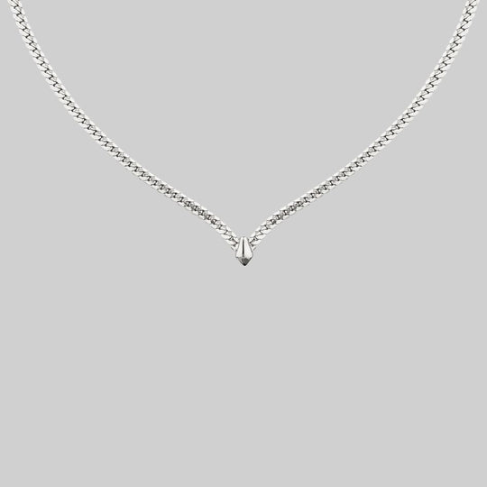 The Chevron Collar - Silver