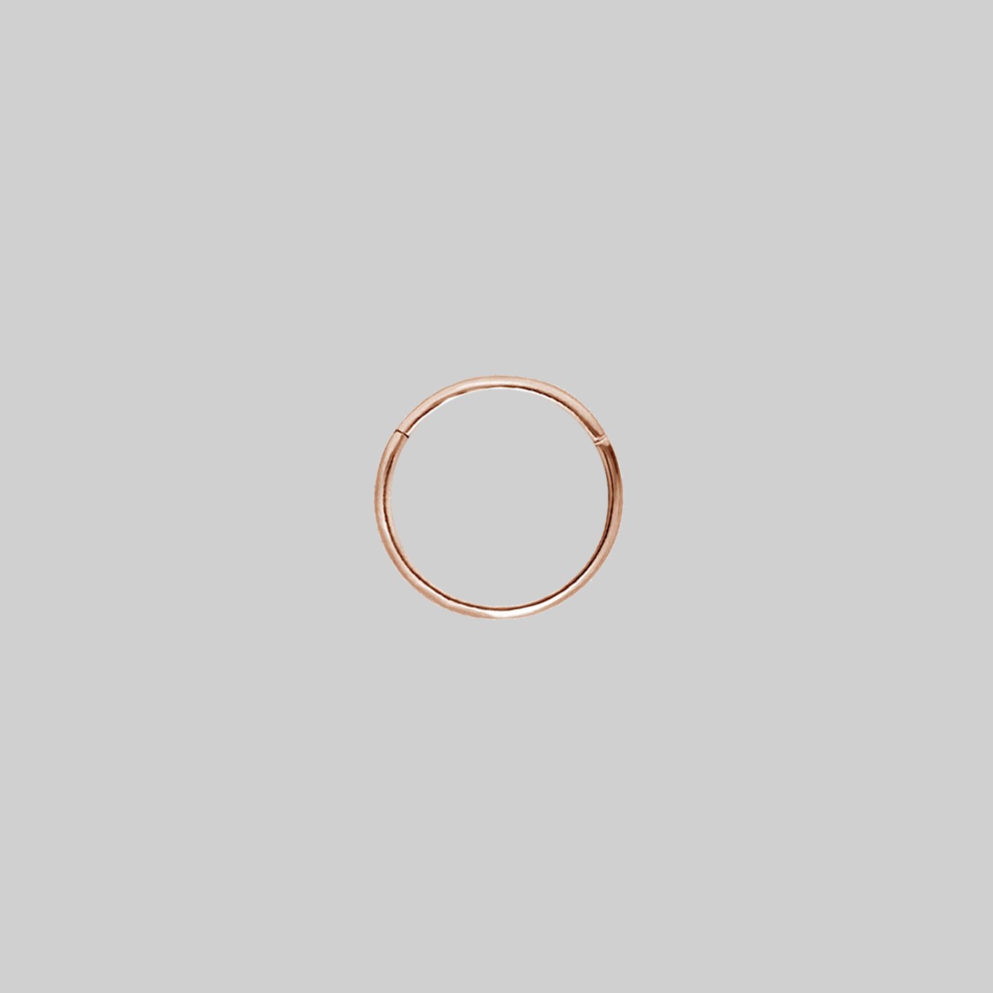 A simple rose gold clicker ring 10mm x 0.8mm