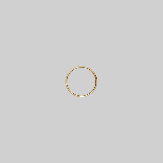 TUTSI EXTRA MINI. Gold Titanium Septum Clicker Ring