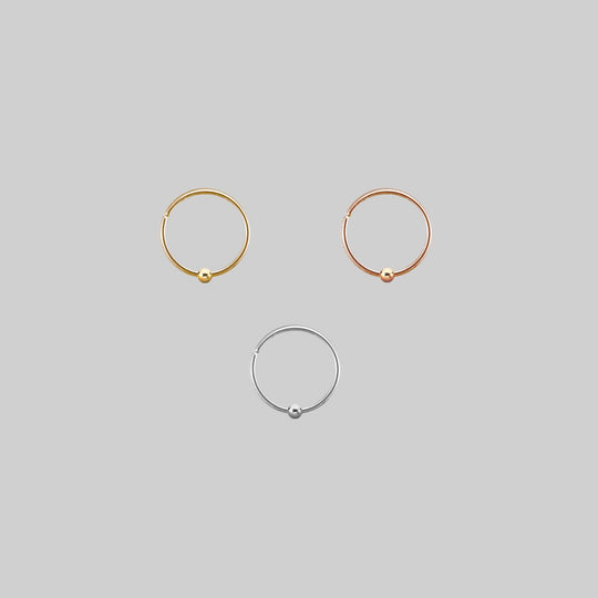The Fine Ball Nose Ring