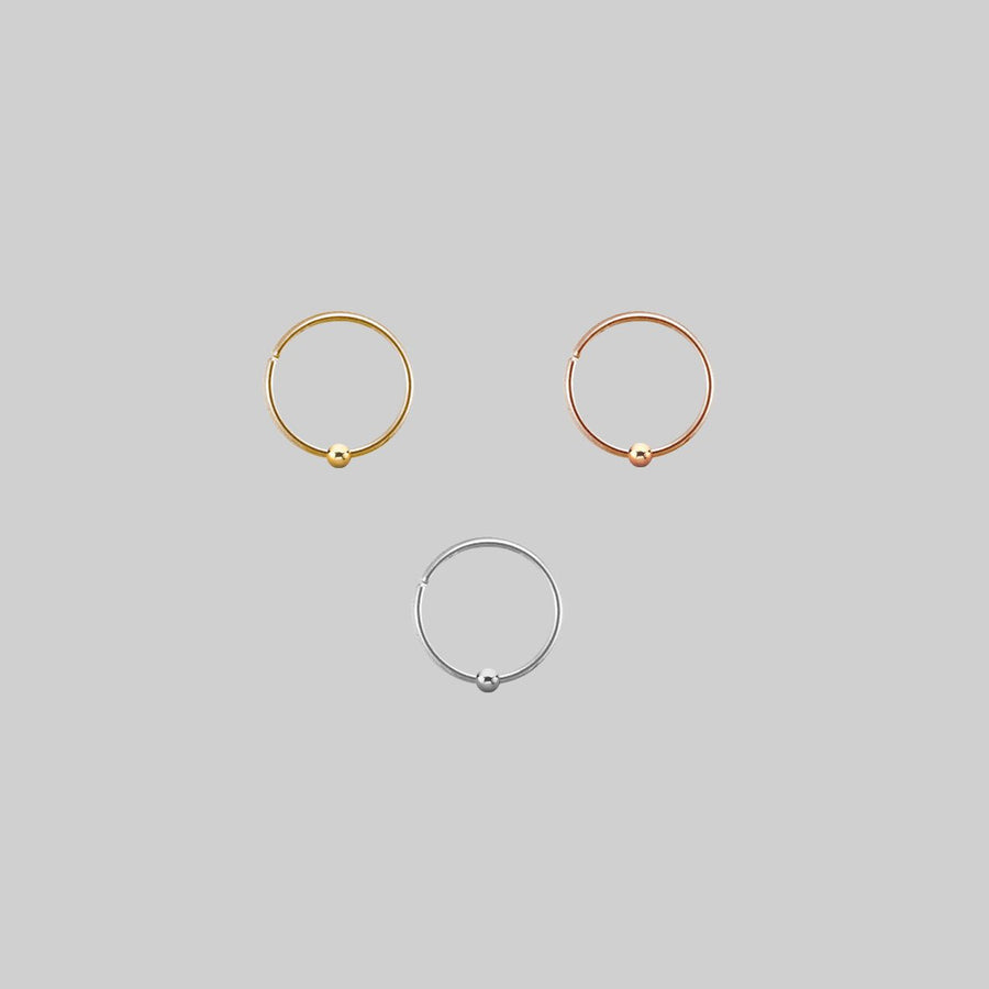 The Fine Ball Nose Ring