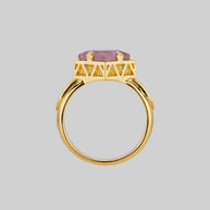 cathedral gemstone ring
