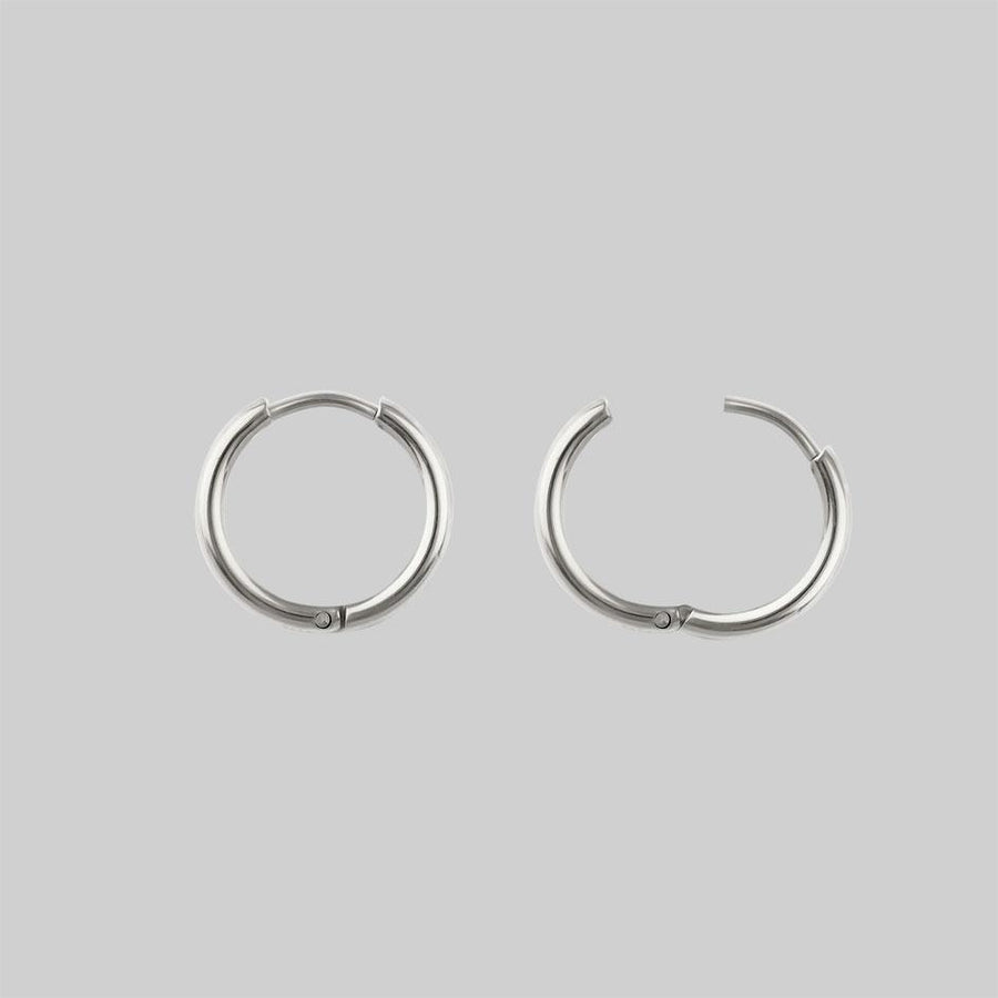 MERCY. Sword Hoop Earrings - Silver MERCY. Sword Hoop Earrings - Silver