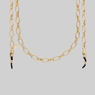 Gold sunglasses chain