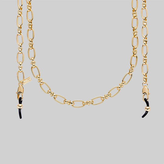 GETAWAY. Chunky Glasses Chain - Gold