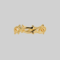 Gold thorn band ring