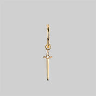 Gold dagger earrings