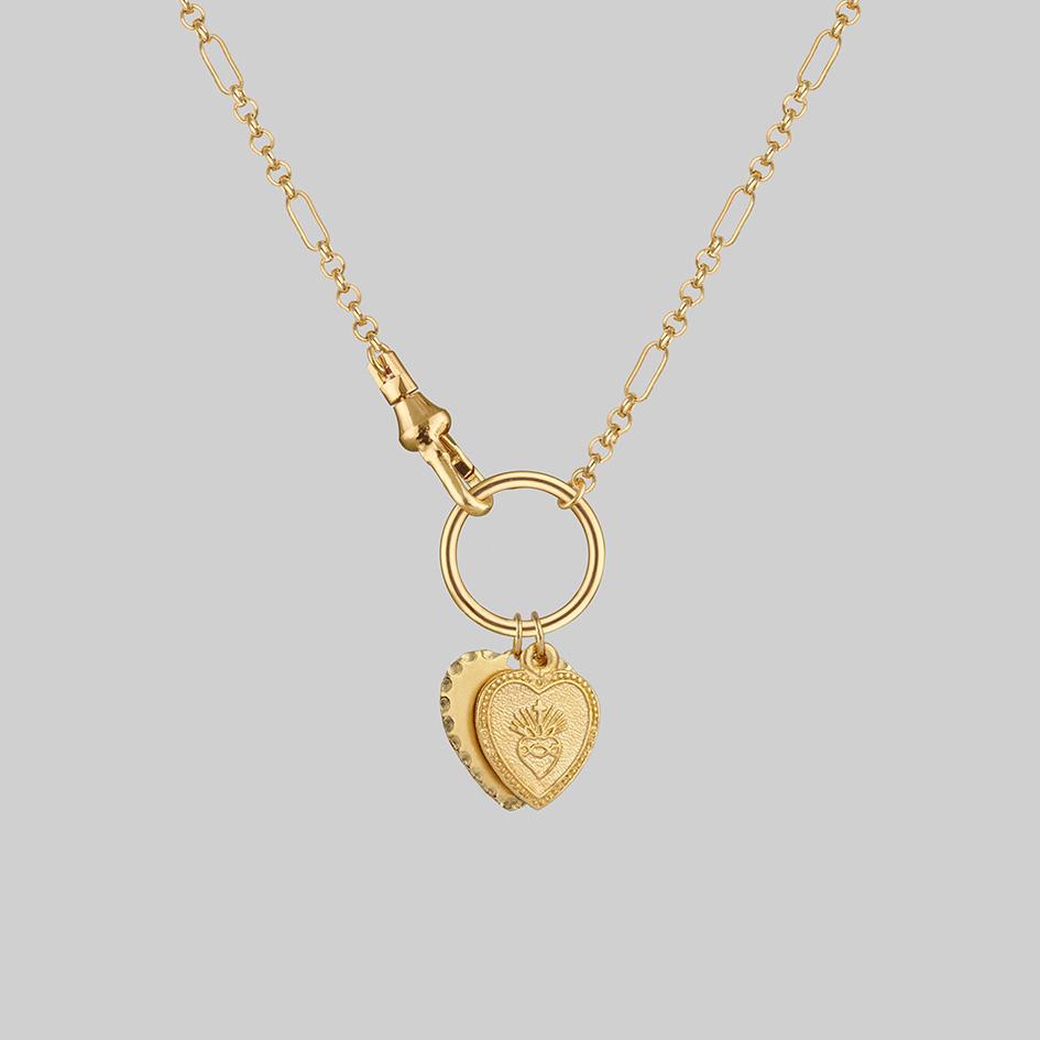 Gold-double-heart-charm-necklace