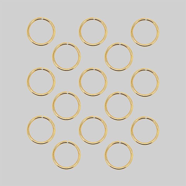 Gold hair rings