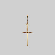 Gold-single-dagger-earring