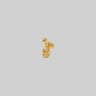 gold leaves earring