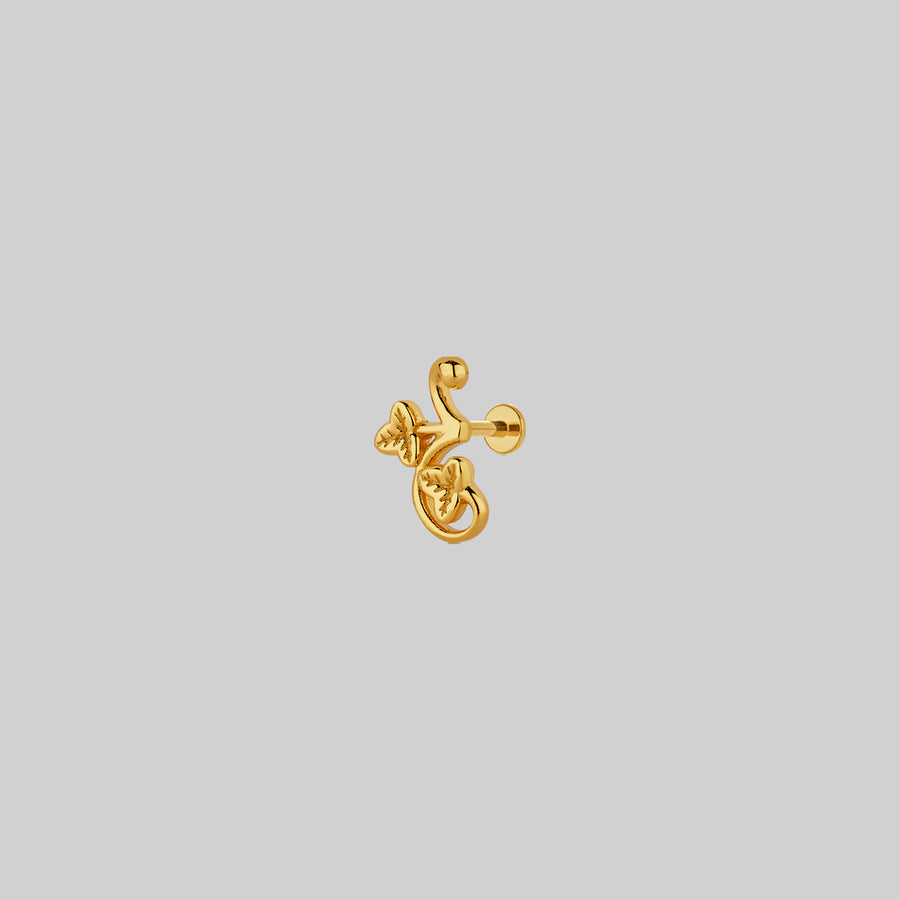 FAITH. Ivy Stud Earring - Gold gold leaves ear stud