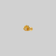 Gold shell tragus earring