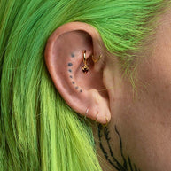Red garnet heart rook clicker