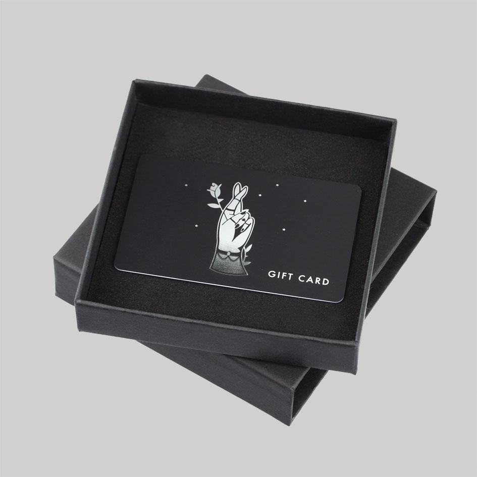 Jewellery gift card