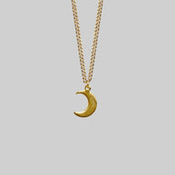 AYSU. Mini Moon Crescent Necklace - Gold