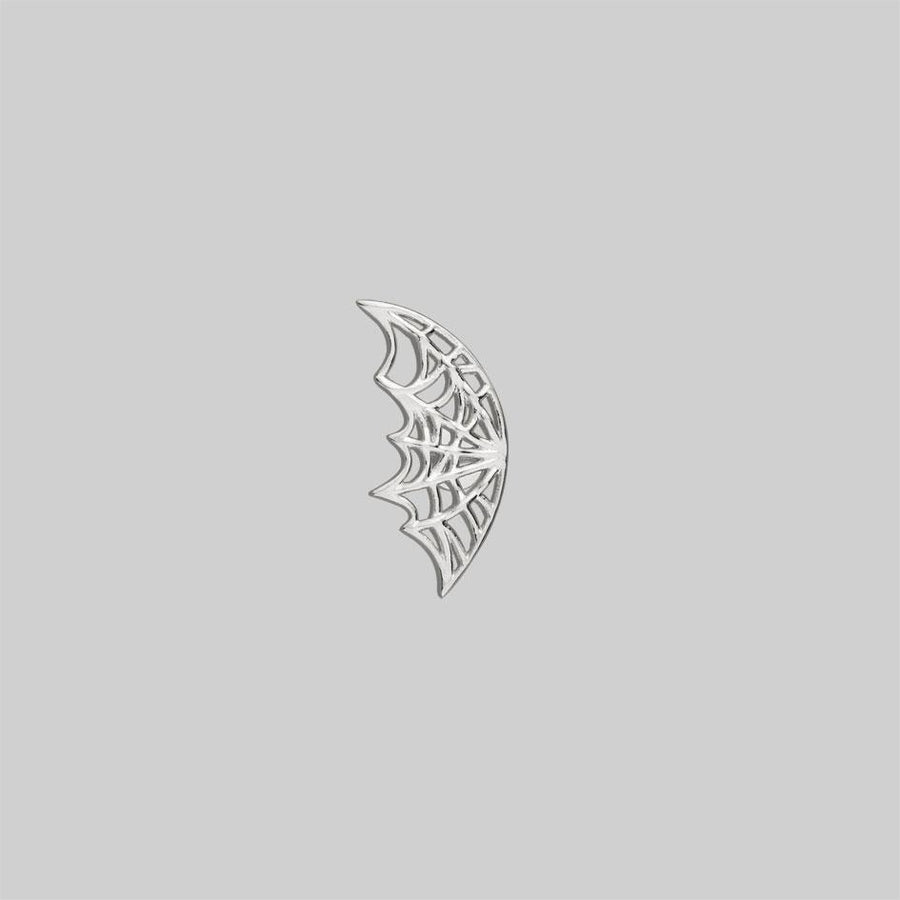 silver plated curve helix web piercing
