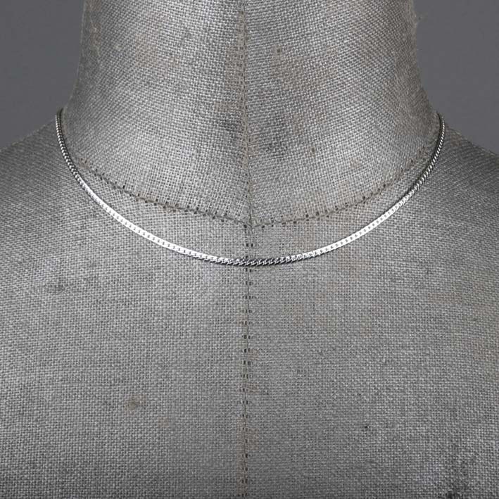 Fine Snake Chain Collar - Silver fine silver snake chain