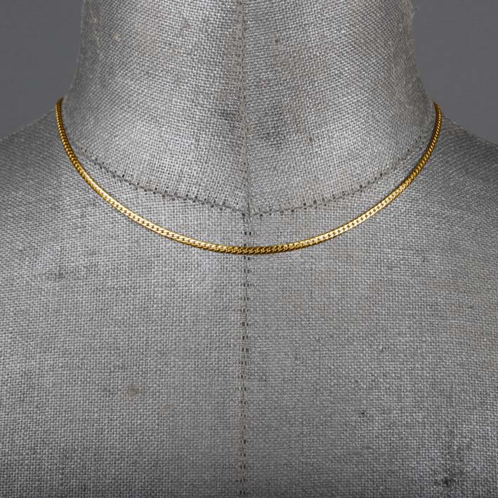 Fine Snake Chain Collar - Gold Fine Snake Chain Collar - Gold
