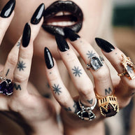 Sterling silver biker rings