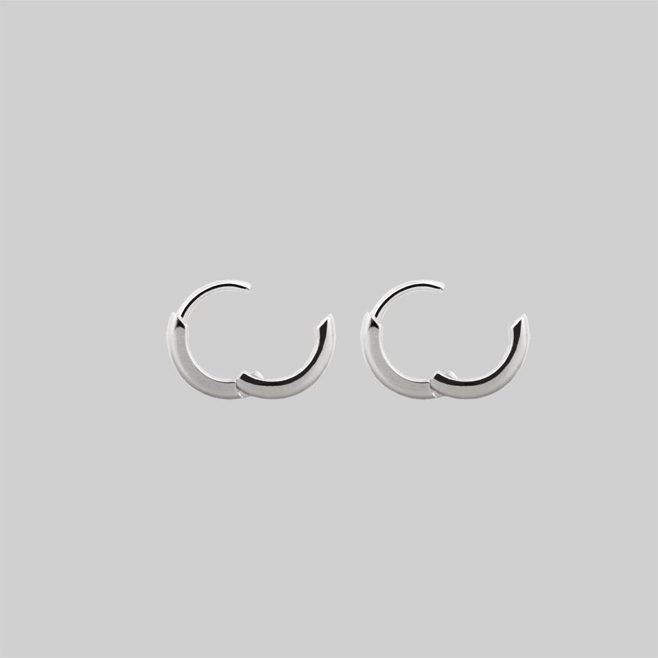 Small silver hoops