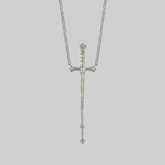 MERCY. Sword Necklace - Silver