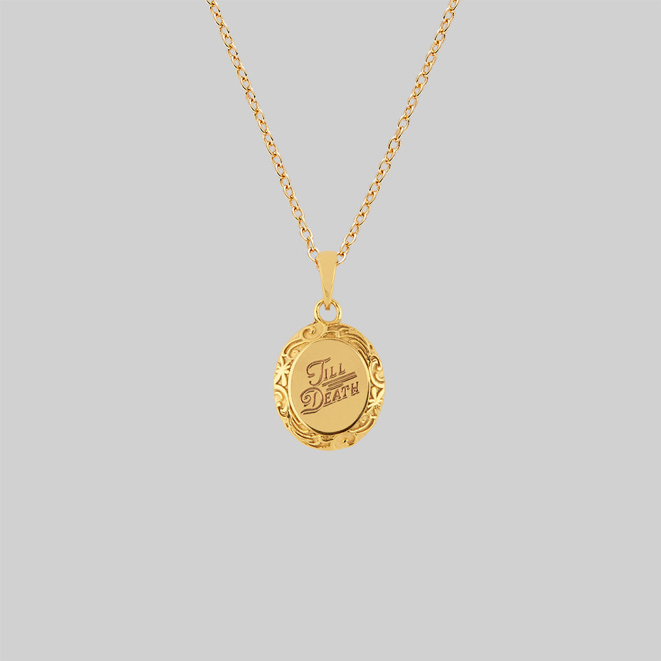 till death necklace gold