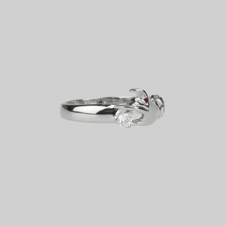 MILDRED. Disembodied Hand Silver Ring Victorian hand silver ring