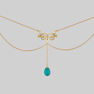 victorian style gold chain necklace