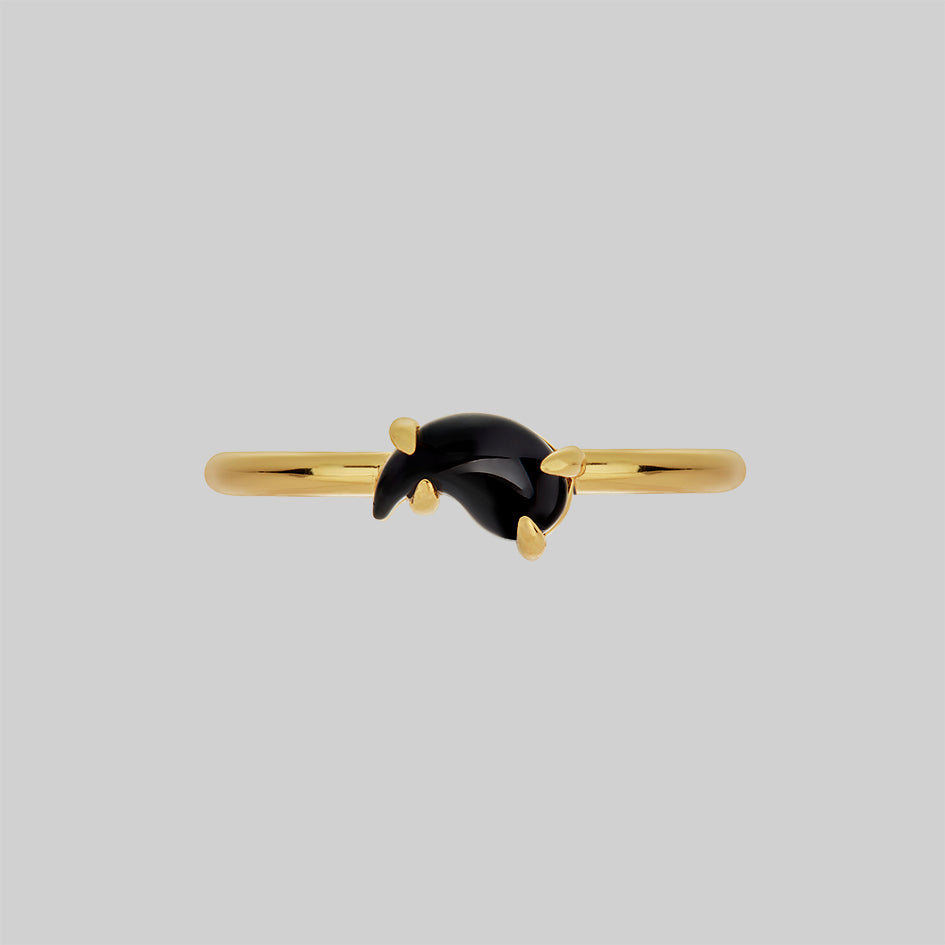 Yin gemstone ring