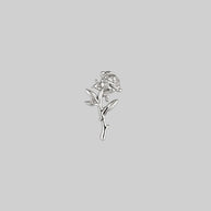 silver rose stem tragus piercing