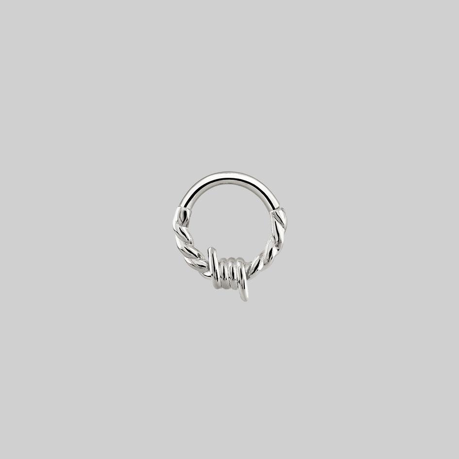 barbed wire septum ring