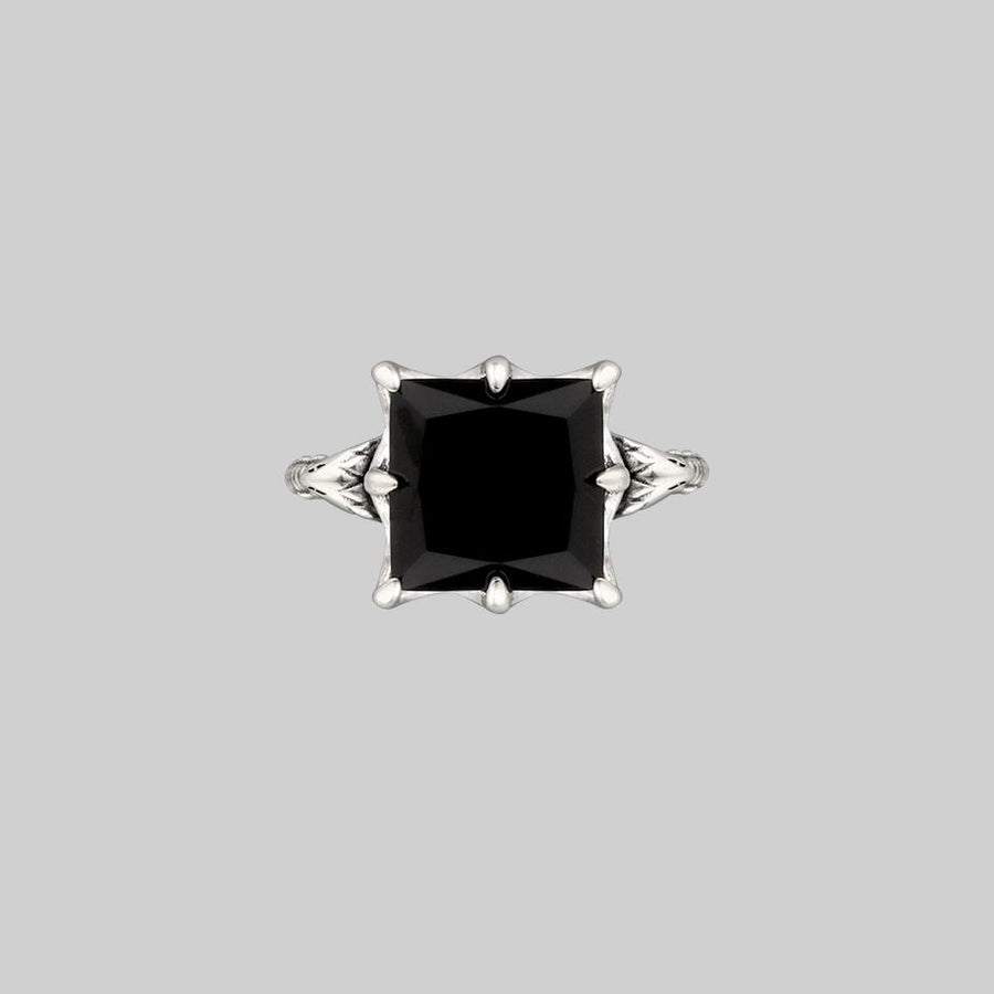 BITTERSWEET. Double Serpent Onyx Ring - Silver BITTERSWEET. Double Serpent Onyx Ring - Silver