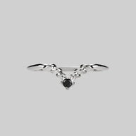 classic silver chevron ring