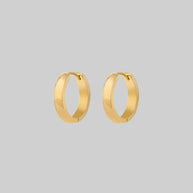 Gold chunky hoop earrings 