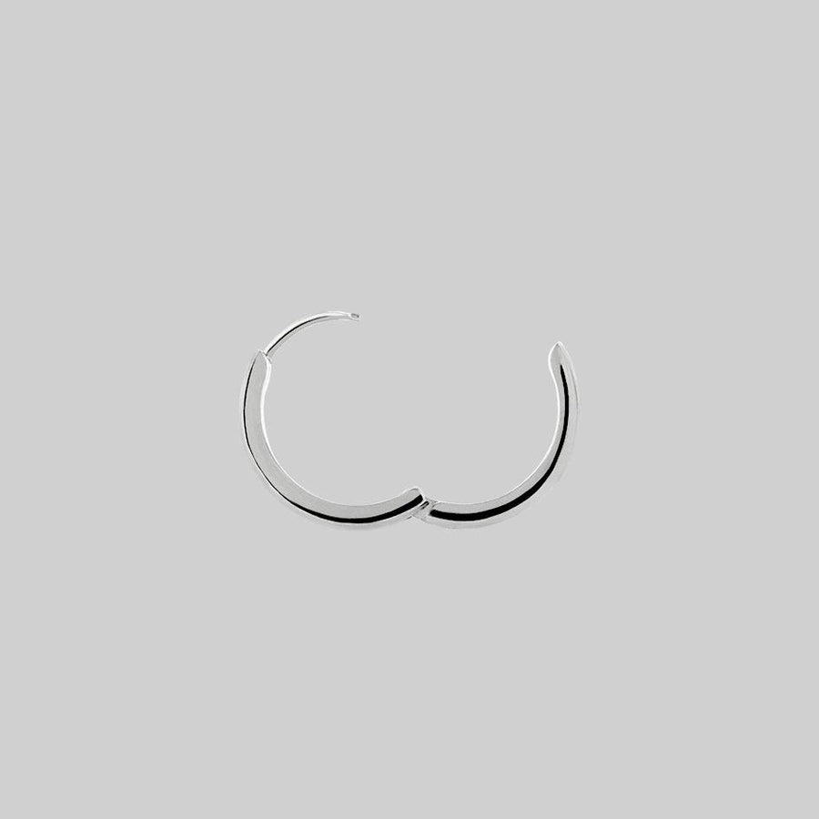 The Chunky Hoops - Silver clicker hoop earring