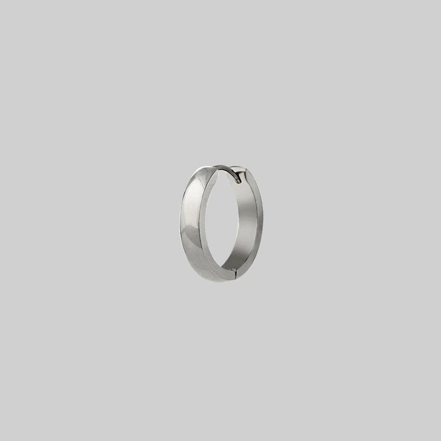 single chunky hoop earring