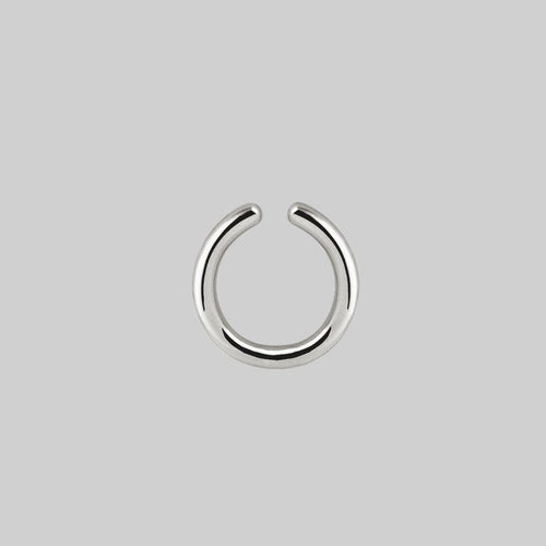 RELIC. Onyx Hexagon Ring - Silver
