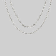 delicate silver layering necklaces
