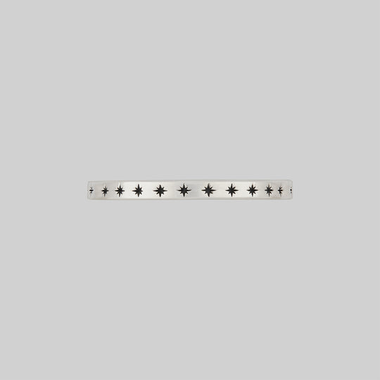 DAYS DELIGHT. Delicate Star Stacking Ring - Silver