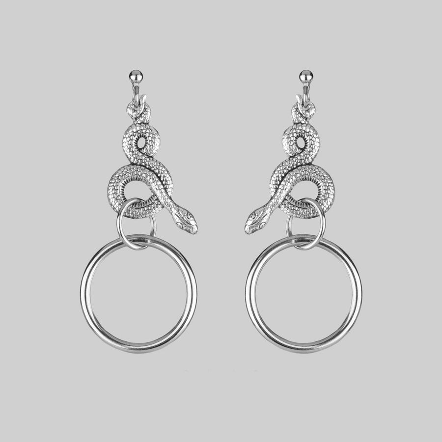 Earrings - MERYLL. Snake Wrap Ring Earrings