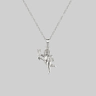 silver cupid necklace, love jewellery