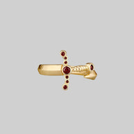 dagger wrap ring gold