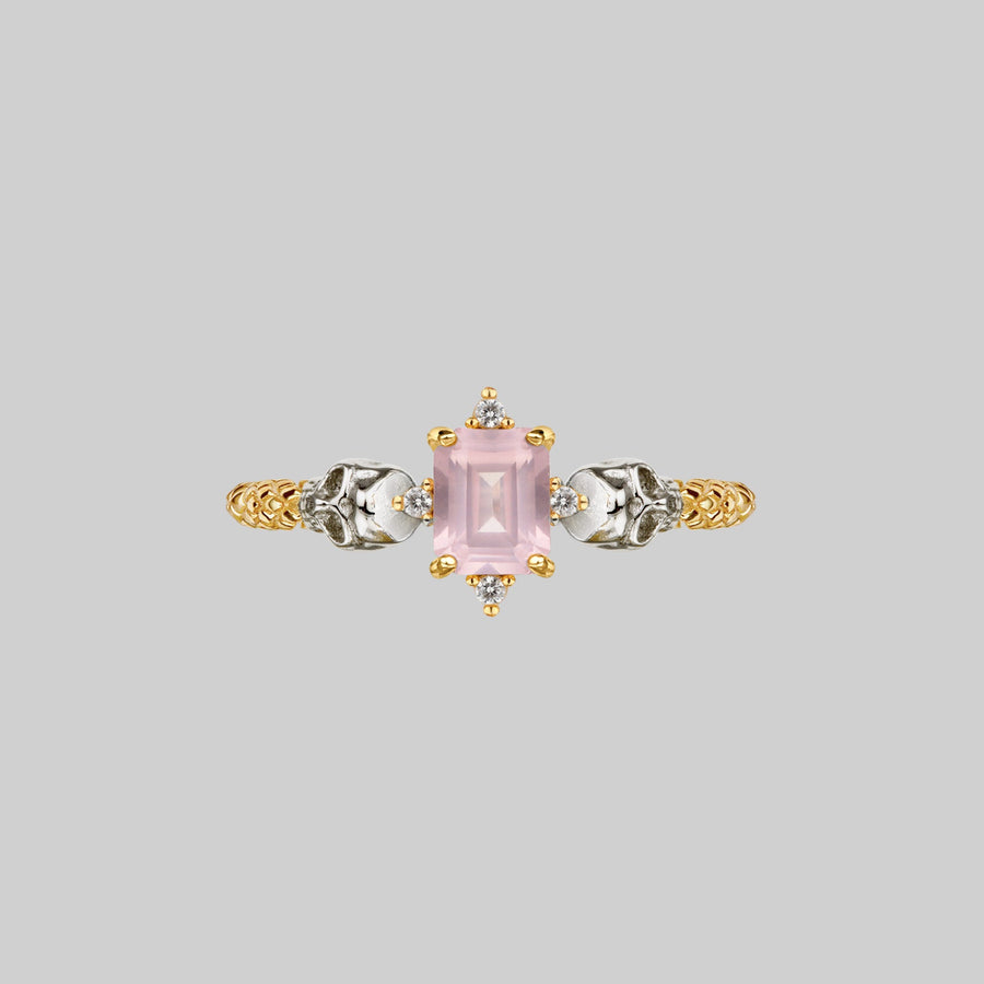 delicate skull head ring